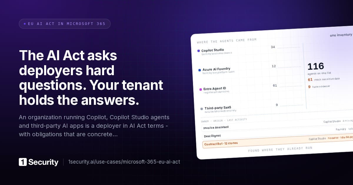 EU AI Act compliance checklist for Microsoft 365 tenants
