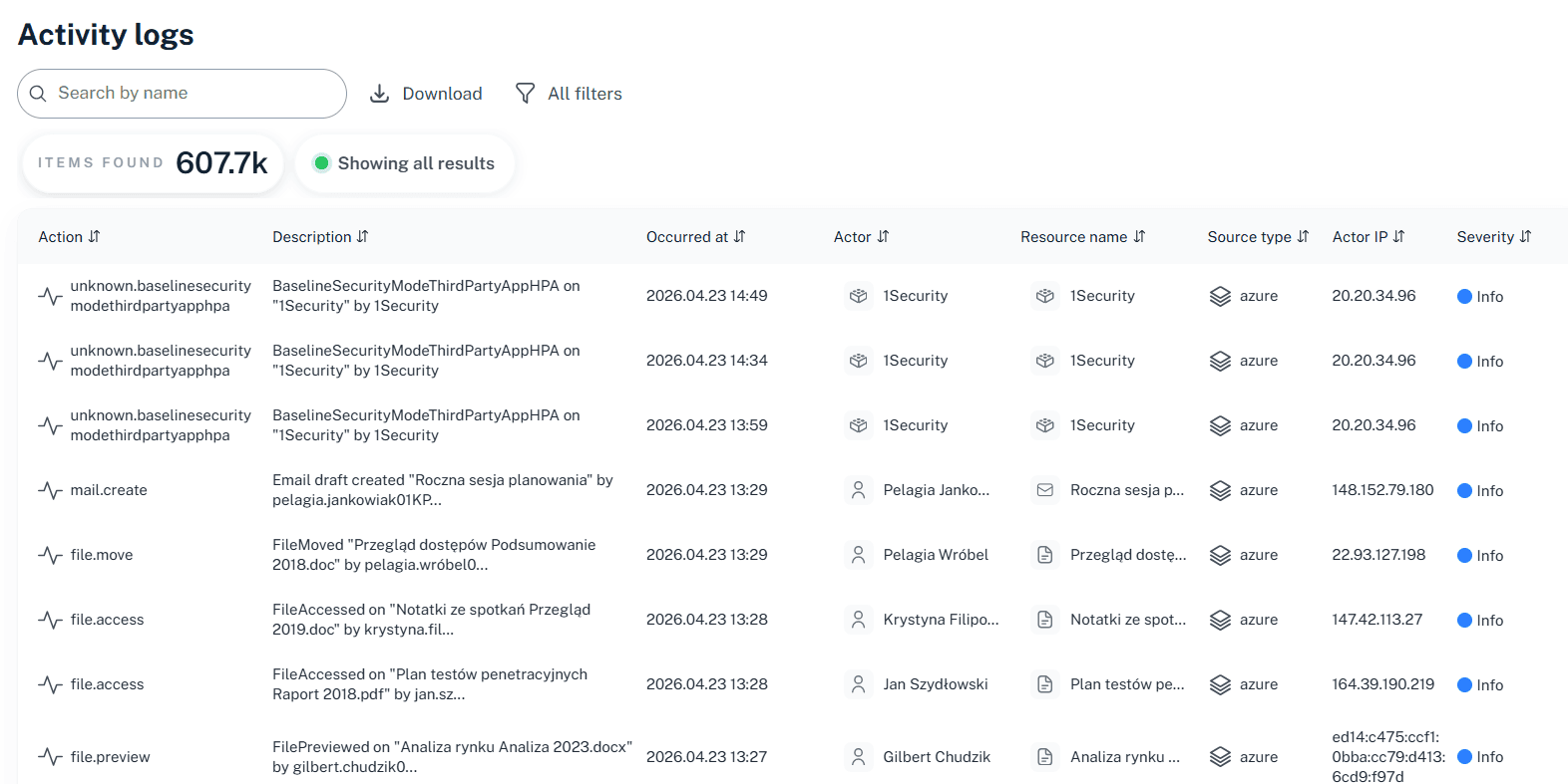 Granular Log Search